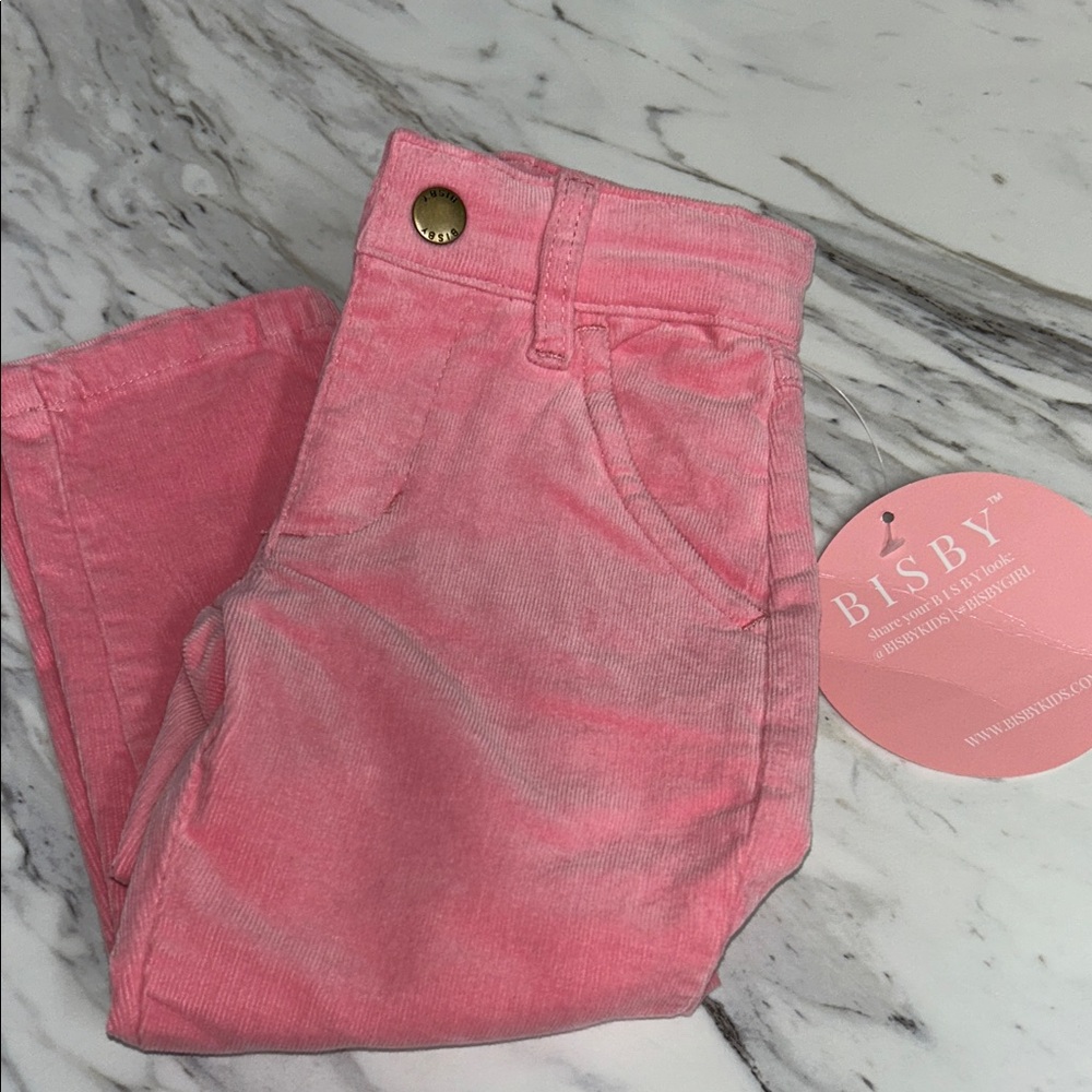 Girl’s Bipsy by Little English Pink Corduroy Pants NWT 2T